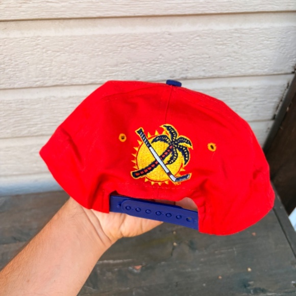 Vintage Florida Panthers NHL script hat C COMPETITOR Trucker hat snapback offici - Picture 4 of 8